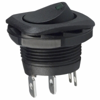 CLS-RC11A125191G SWITCH ROCKER ILLUM SPST 10A GRN