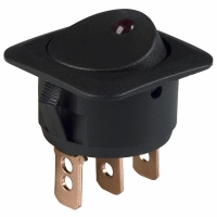 CLS-RC11A12250R SWITCH ROCKER ILLUM SPST 25A RED