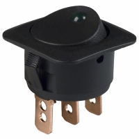 CLS-RC11A12250G SWITCH ROCKER ILLUM SPST 25A GRN