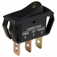 CLS-RR11A12251Y SWITCH ROCKER ILLUM SPST 25A YLW