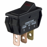 CLS-RR11A12252R SWITCH ROCKER ILLUM SPST 20A RED