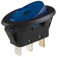 CLS-RO11A12251B SWITCH ROCKER ILLUM SPST 20A BLU