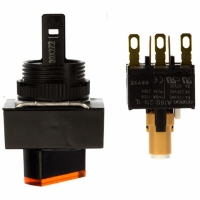 A165W-J2MY-24D-1 SWITCH KNB RECT 2POS SPDT ILL