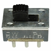 GF-126-0159 SWITCH SLIDE DPDT 3A PC MOUNT