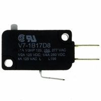 V7-1B17D8 SWITCH PIN PLUNGER SPDT 11A 250V