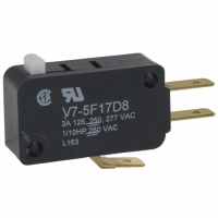 V7-5F17D8 SWITCH PLUNGR SPDT 3A SILVR QC