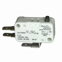 D41C-R1AA SWITCH SNAP SPDT .1A QC TERM