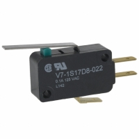 V7-1S17D8-022 SWITCH LEVER SPDT 100MA GOLD QC