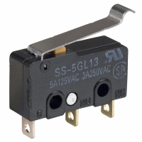 SS-5GL13 SWITCH SPDT 5A SIM ROLLER SLD