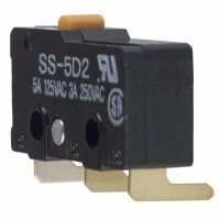SS-5D2 SWITCH SPDT 5A PIN PLUNGER PCB