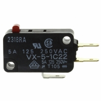 VX-5-1C22 SWITCH BASIC SPDT 5A .187QC