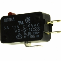 VX-5-1C23 SWITCH BASIC SPDT 5A .187QC