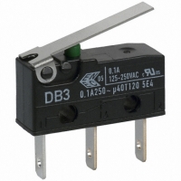 DB3CB1LB SWITCH SNAP SPDT 0.1A QC TERM