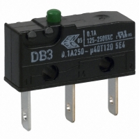 DB3CB1AA SWITCH SNAP SPDT 0.1A QC TERM