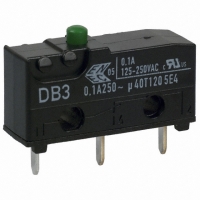 DB3CC1AA SWITCH SNAP SPDT 0.1A PC MNT