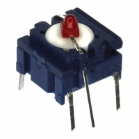 3ATL680 SWITCH SP MOM THRO HOLE RED LED