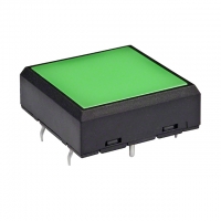 JL15SKSFFP2 SWITCH TACT SQUARE SPST GREEN