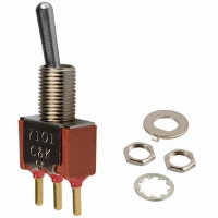 7101SYCBE SWITCH TOGGLE SPDT PC MNT