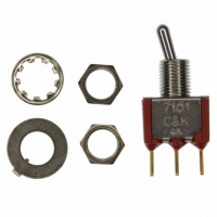 7101MDCBE SWITCH TOGGLE SPDT PC MNT