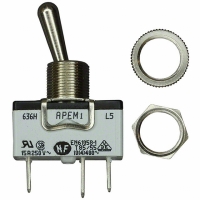 636H/2 SWITCH TOGGLE SPDT SLDR LUG 15A