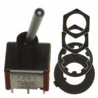 7201SDZQES2 SWITCH TOGGLE DPDT SOLDER LUG