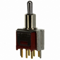 T211MH9V3BE SWITCH TOGGLE DPDT VERT V-BRKT