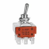 S42F SWITCH TOGGLE 4PDT 25A QC 5PCS