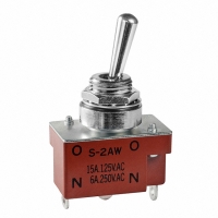 S2AW SWITCH TOGGLE SPDT 15A PNL SEAL