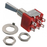 A201P3ZQ04 SWITCH TOGGLE DPDT WIRE LUG SLV