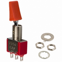 7101L41YZQE3 SWITCH TOGGLE SPDT RED ACT 5A