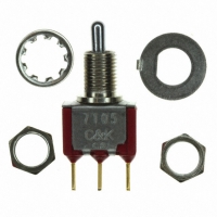 7105MHCGE SWITCH TOGGLE SPDT PC MNT
