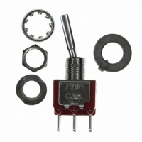 7201P3DCQE SWITCH TOGGLE DPDT PC MOUNT