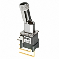 B12LV SW TOGGLE SPDT .4VA VRT BRKT ESD