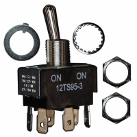 12TS95-3 SWITCH TOGGLE TS ON-ON DPDT