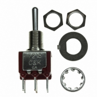 7215SHCQE SWITCH TOGGLE DPDT PC MOUNT