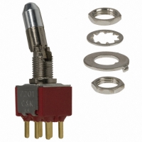 7201K2CBE SWITCH TOGGLE DPDT PC MNT.4VA