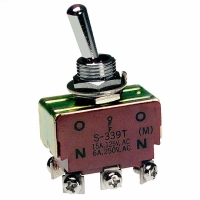 S339T SWITCH TOGGLE DPDT 15A SCRW 5PCS