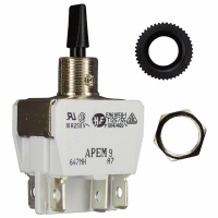 647NH/2 SWITCH TOGGLE DPDT SLDR LUG 10A