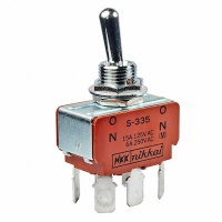 S335F SW TOGGLE DPDT 15A QC