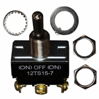 12TS15-7 SWITCH TOGGLE MOM-OFF-MOM DPDT