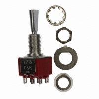 7215P3Y4ZQE SWITCH TOGGLE DPDT SOLDER LUG