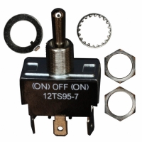 12TS95-7 SWITCH TOGGLE MOM-OFF-MOM DPDT