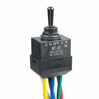 WT29L SWITCH TOGGLE DPDT WIRE LEAD