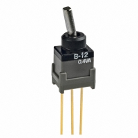 B12HP SWITCH TOGGLE SPDT FLAT STRAIGHT