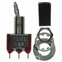 7101L41YZQE2 SWITCH TOGGLE SPDT BLK ACT 5A
