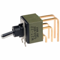 M2T22S4A5G40 SWITCH TOGGLE DPDT .4VA VERT PC