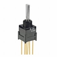 B28EW SW TOGGLE DPDT FLAT EXTENDED PC