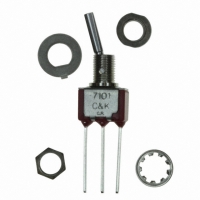 7101P3HWQE TOGGLE SWITCH SPDT WW SILVER