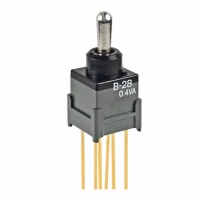 B28JW SWITCH TOGGLE DPDT BAT EXTEND PC