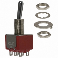 7208TZ3QE SWITCH TOGGLE DPDT SOLDER LUG AG